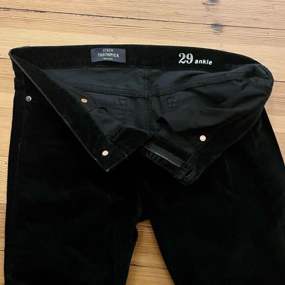 J. Crew velvet toothpick cotton jeans. Size 29, ankle. - Picture 4 of 10